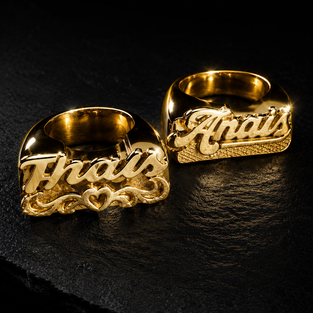 Anillos de Nombres Personalizados.