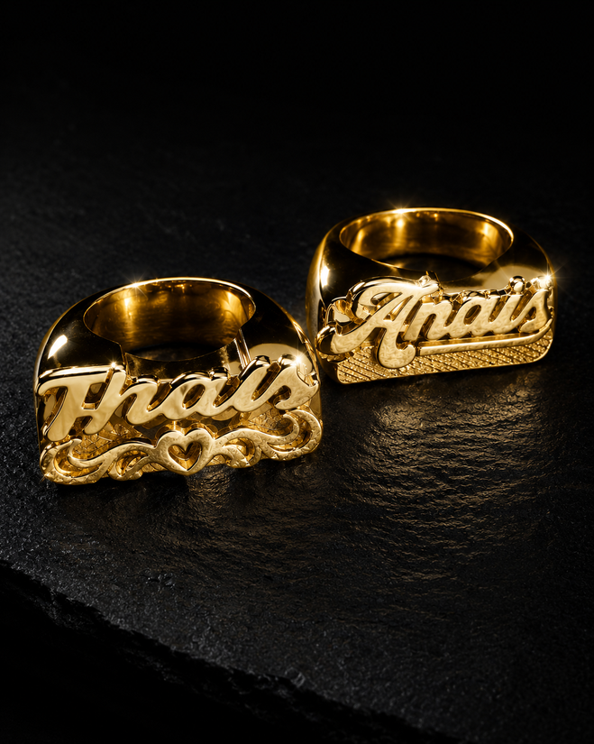 Anillos de Nombres Personalizados.