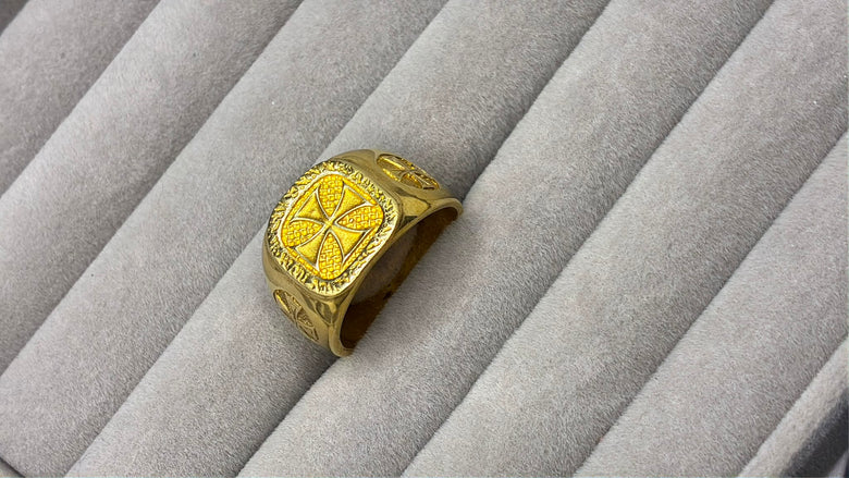 Anillo Sello Templario