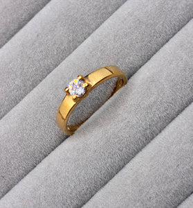 Anillo Solitario con Mossanite