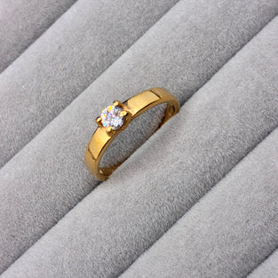 Anillo Solitario con Mossanite